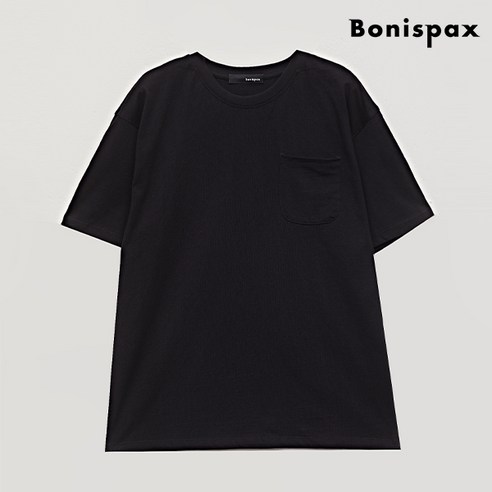 보니스팍스 라운드넥 포켓 데일리 코튼 반팔 티셔츠 (XO2LW017L0)