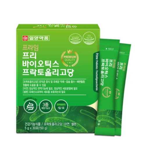 일양약품 프리바이오틱스 프락토올리고당 30포 1박스 / FOS 유산균 우리가족 장건강, 150g, 1개 Best Top5