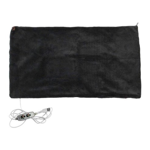 USB 가열 목도리 겨울 전기 온난화 목 어깨 무릎 담요 45x80CM, 블랙, 80x45CM, 플러시
