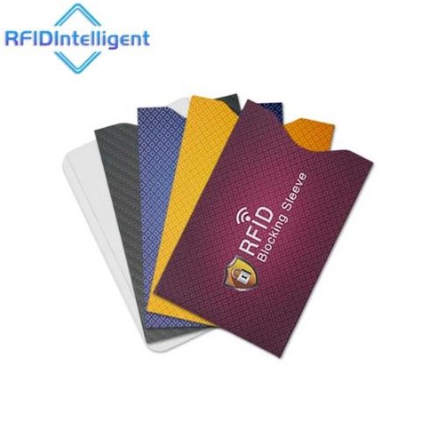 RFID스티커 RFID태그 리더기 도난 방지 신용 카드 NFC 비접촉식 보호 알루미늄 호일 RFID 차단 5 개, 2) Mixed