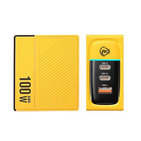 위컴 초고속 충전 어댑터 100W 여행용 멀티탭 C 타입 USB, 1개