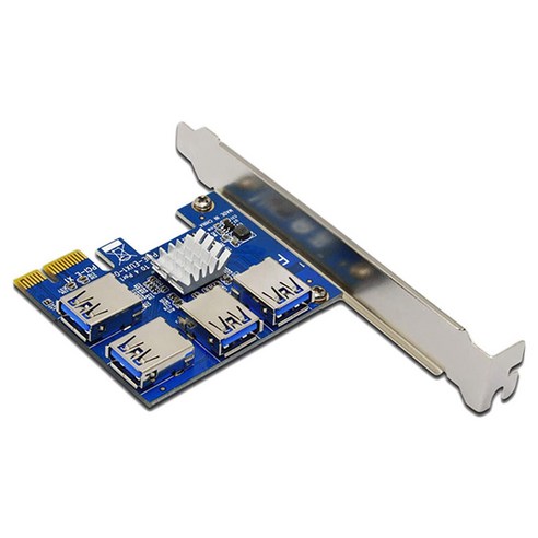 노 브랜드 PCI-E 어댑터 카드 슬롯 4개의 USB3.0 1X ~ 16X 그래픽 확장 카드용, 확장 카드