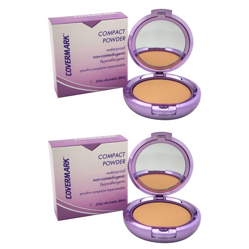 커버마크 컴팩트 파우더 워터프루프 오일리-애크닉 스킨 10g, 3, 2개