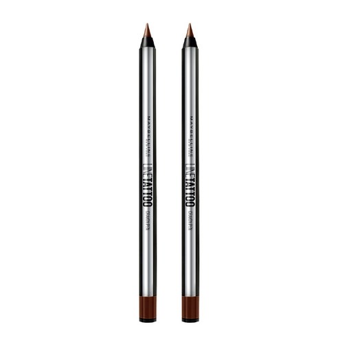 메이블린 뉴욕 라인 타투 크레용 0.4g, 다크 브라운, 2개