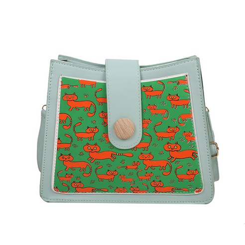 YAPOGI 질감 가방 2020 새로운 Crossbody 가방 간단한 어깨 가방 인쇄 신선한 겨드랑이 가방 YAPOGI