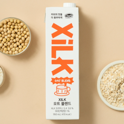 프리미엄 오트밀크 귀리우유 오트밀우유 오트블렌드, 6개, 950ml