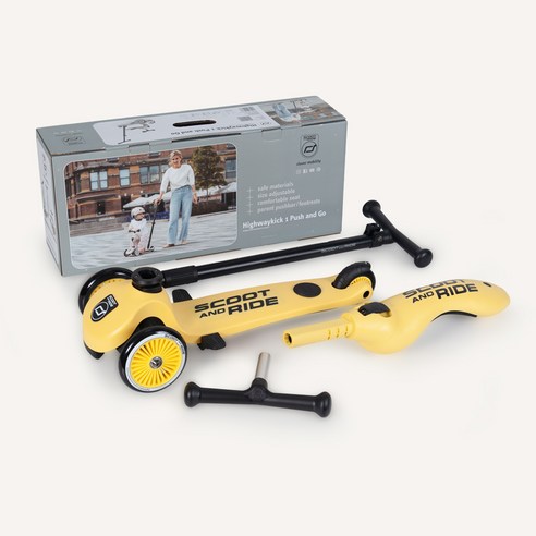 안전과 즐거움을 모두 잡은 우리 아이 첫 킥보드, 스쿳앤라이드 킥1푸시앤고 레몬
