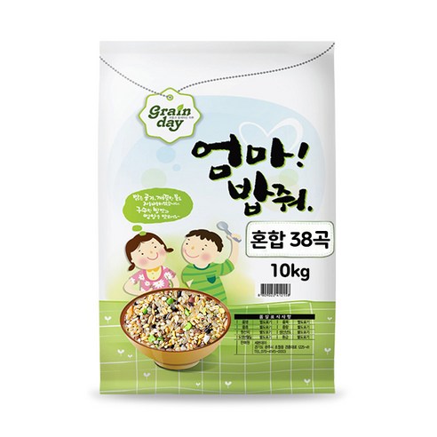 엄마밥줘 38곡 혼합잡곡 진공포장, 4kg, 1개