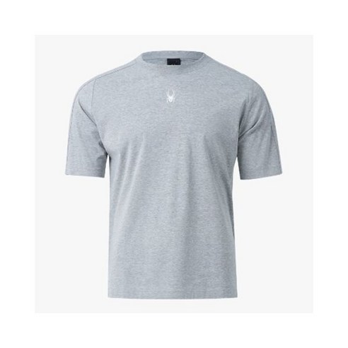 스파이더 공용 백 레터링 실켓 반팔 티셔츠 SPIMCNRS304UMGRCW 170246