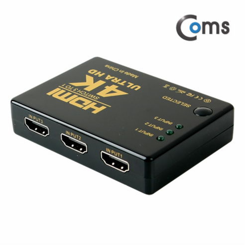 컴스 Ultra HD 4K HDMI 3대1 선택기, IB218