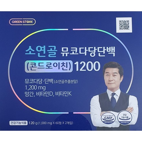 그린스토어 소연골 뮤코다당단백(콘드로이친) 1200(1박스 120정 2개월분)