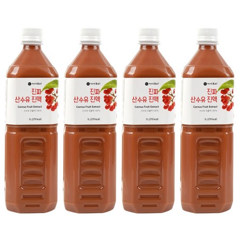 이제부터 진짜 산수유 진액, 1L, 4개