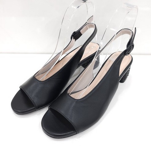 미소페 by MISOPE 112224012 -7 여성 미들굽 샌들 슬링백