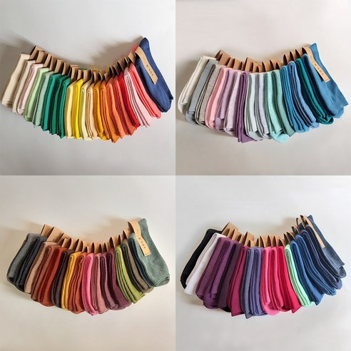 섬세한 컬러 팔레트, 일상에 스며드는 편안함: Ksox 베이직 골지 양말 컬렉션 ksox