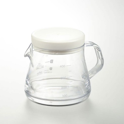 아케보노 커피 서버 스트롱 화이트, 400ml, 1개, 뚜껑 + 커피서버