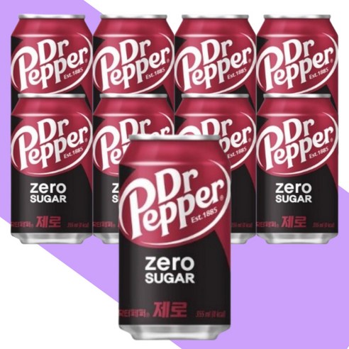슈가로로 스파클링 레몬사이다, 350ml, 48개 레몬에이드제로 Best Top5 15 닥터페퍼 제로, 355ml, 16개