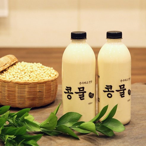 콩국수 맷돌로 갈아 만든 국산  팔공산 순진콩물 L 3EA 리뷰후기