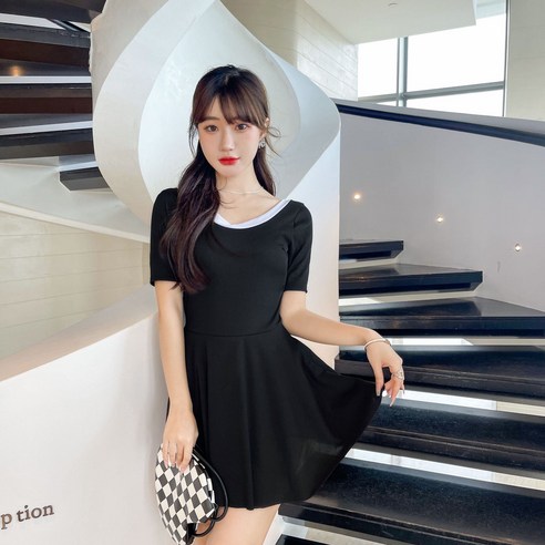 수영복, M(90~100근 권장), 검정색