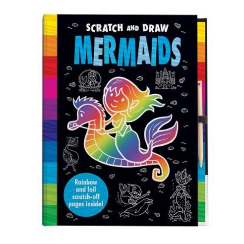 Scratch and Draw Mermaids Hardcover, Imagine That, English, 9781787006096