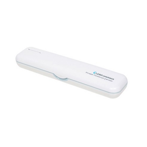 크린챔버 UV-C LED DK-800 BAT+USB충전겸용 휴대용칫솔살균기 (국내제조), 화이트