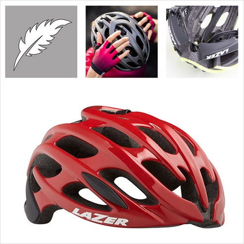 레이저 NEW 블레이드+ 아시안 핏 로드용 자전거 헬멧 / LAZER BLADE+ ASIAN FIT ROAD CYCLING HELMET, M사이즈, 레드블랙, 1개