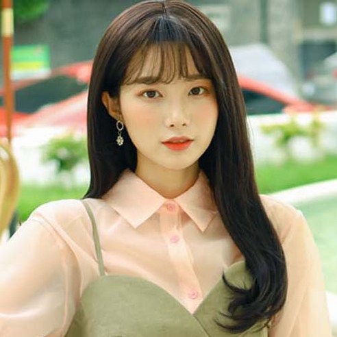 가발매니아 여자통가발 전체가발 인디C컬, 내츄럴브라운, 1개