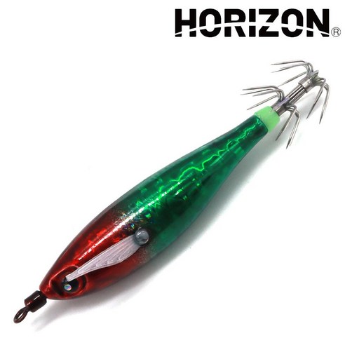 호라이즌 울트라 레이저 에기 토토슷테 쭈꾸미 갑오징어 채비 낚시 루어, 수박, 1개