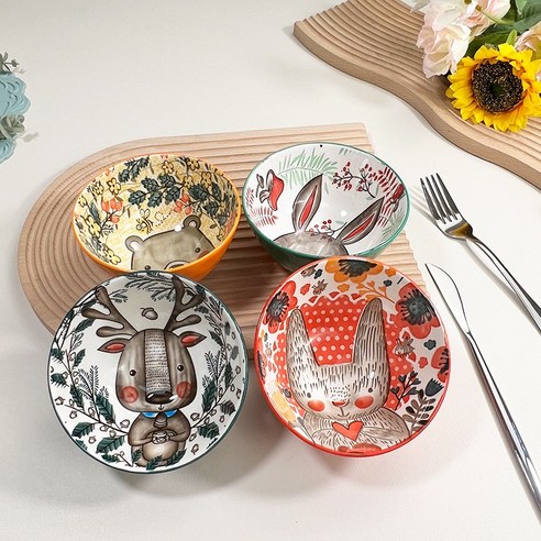 BLOWFISHFUGU 북유럽 그릇 세트: 사랑스러운 디자인과 실용성을 겸비한 완벽한 선물!