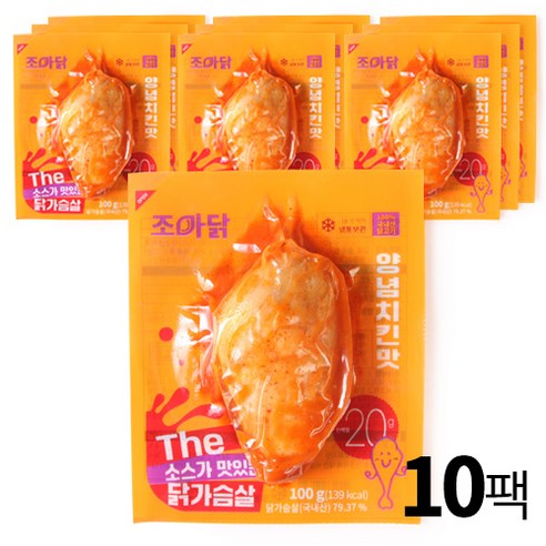 조아닭 THE 소스가 맛있는 닭가슴살 양념치킨맛 100g 30팩, 30개