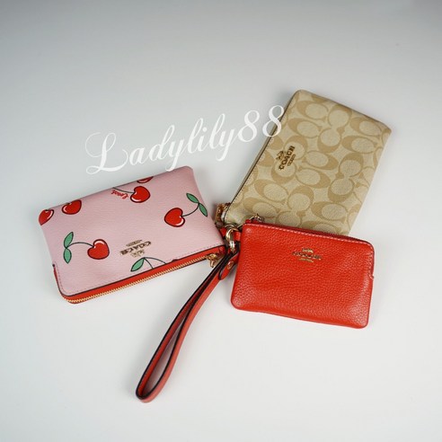 코치 몰리 토트 위드 하트 체리 프린터 가방