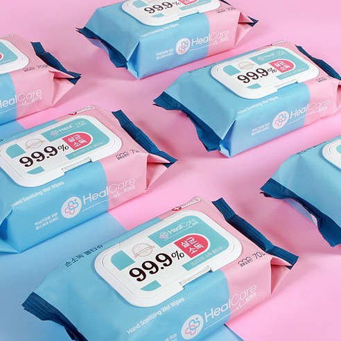 일상 속 안심을 더하다, 헬케어 프리미엄 손소독 티슈