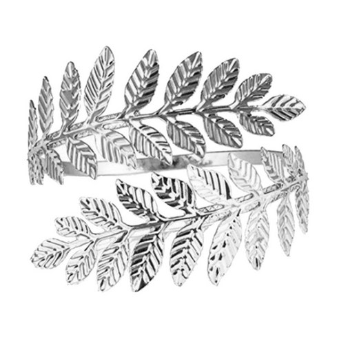 소용돌이 잎 상완 팔찌 armlet 커프 팔찌 완장 조정 가능한 휴일 날 보석 선물