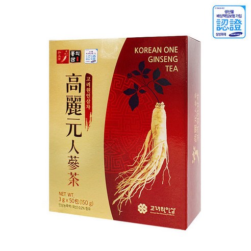 고려원 인삼차 100T Ginseng tea 고려인삼과립차, 3g, 100개입, 1개