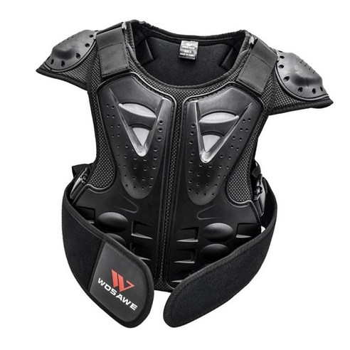 Motocross 바디 가드 조끼 조끼 보호용 낙하 방지 장비, 블랙, {"사이즈":"S"}, {"수건소재":"EVA"}