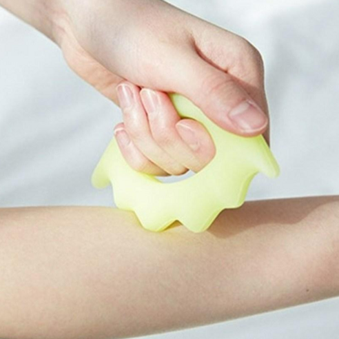 보우그립 실리콘 악력기 지압기 마사지 손목운동 바디마사지, 옐로우