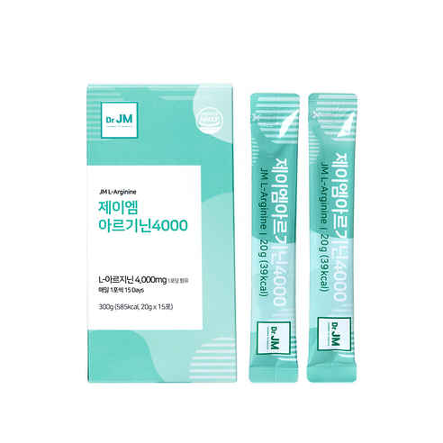 제이엠아르기닌 4000mg x 1box (15포), 1개, 300g