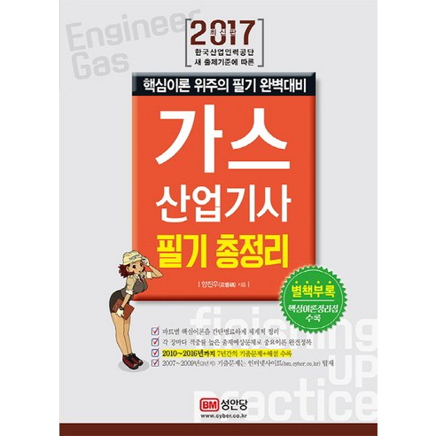 가스산업기사 필기 총정리(2017):핵심이론 위주의 필기 완벽대비 | 한국산업인력공단 새 출제기준 적용, 성안당