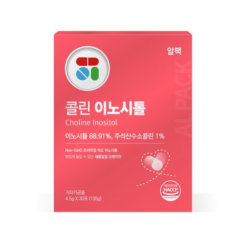 알팩 콜린 이노시톨 엽산 비타민B군 1박스(4500mg x 30포)