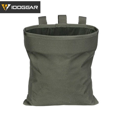 IDOGEAR 매거진 덤프 파우치 전술 매거진 드롭 파우치 재활용 가방 보관 가방 3550, 레인저그린, 2개