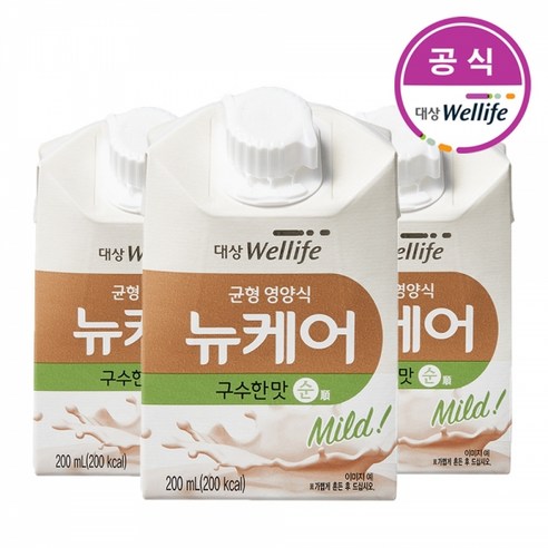 대상웰라이프 뉴케어 구수한맛 순 200mlx24개, 24개, 단품, 200ml