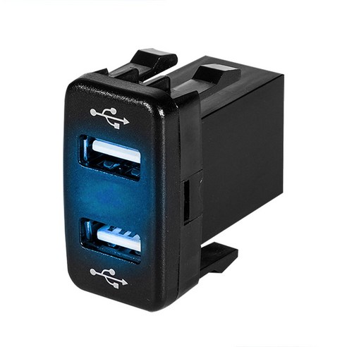 Corolla/Prado/Reiz용 LED 듀얼 USB 차량 충전 어댑터 교체 차량 충전기, 유형4, 유형5