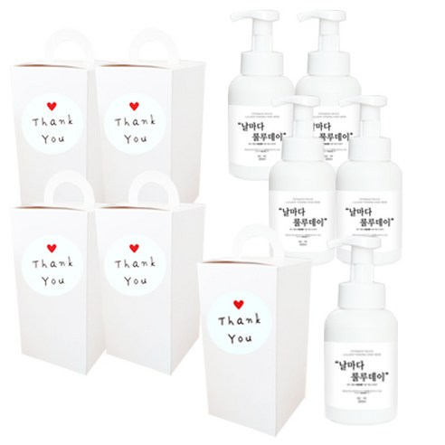 답례품 룰루데이 핸드워시 손잡이상자 완포장 10개 묶음, 300ml