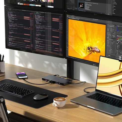 궁극의 연결성, 전문가를 위한 최고의 선택: 사테치 썬더볼트4 도킹 스테이션