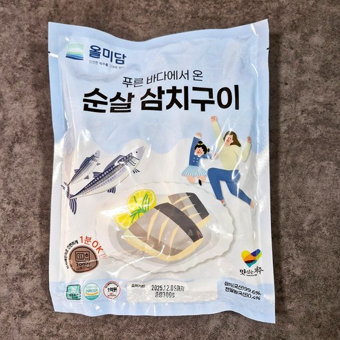 삼다 렌지 조리 순살 생선 구이 (소비기한 26.05.27), 3개, 순살 삼치구이 300g (4~6토막 개별진공)