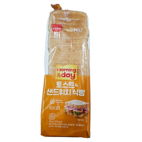 삼립 아침미소 토스트 샌드위치 식빵 24입 768g