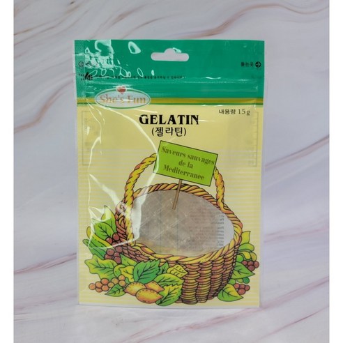 판젤라틴 선인식품 젤라틴 Leaf gelatin, 1개, 15g Best Top5