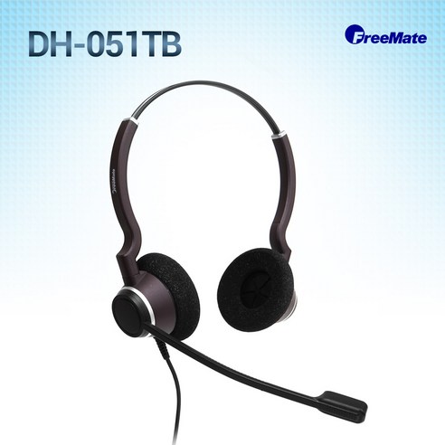 정품/ DH-051TB 전화기헤드셋/ 양귀형/DH-051TFNB/DH051TB/콜센터, 다산/DA207/DA575/PRO575전용