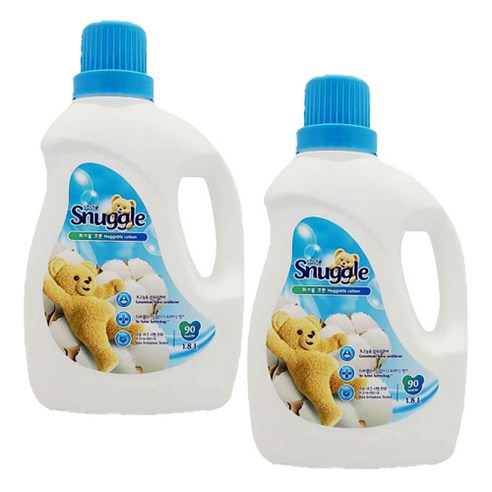 [해피아울렛] 1+1 스너글 초고농축 섬유유연제 허거벌 코튼, 1.8L_(1+1)