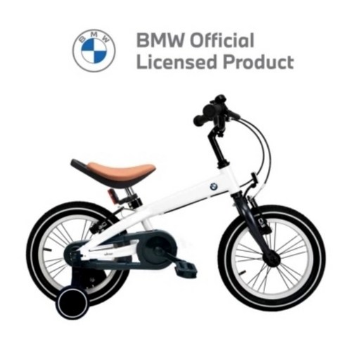 BMW 14인치 16인치 어린이 보조바퀴 자전거 키즈 바이크, 화이트펄