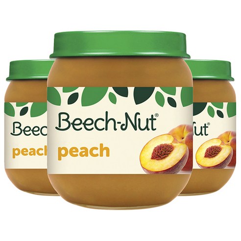 비치넛 과일 퓨레 113g, 3개, Peach (복숭아)